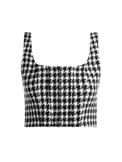 Alice and Olivia MATCHING SETS*BRESLIN CORSET TOP + DONALD SIDE BUTTON SKIRT