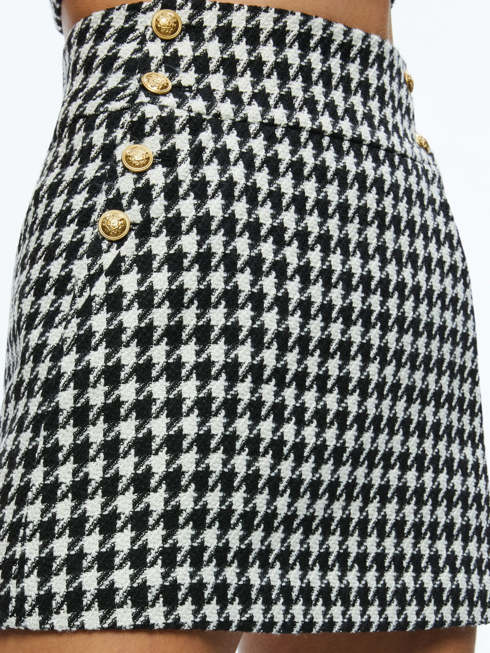 Alice and Olivia MATCHING SETS*BRESLIN CORSET TOP + DONALD SIDE BUTTON SKIRT