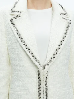 Alice and Olivia STACEY'S FAVORITES|THE WORKWEAR EDIT*BRET EMBELLISHED LONG BLAZER