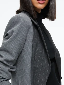 Alice and Olivia ESSENTIALS|JACKETS + COATS*BRET LONG BLAZER