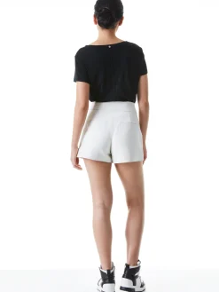 Alice and Olivia ESSENTIALS|SHORTS*CADY HIGH WAISTED LEATHER SHORT