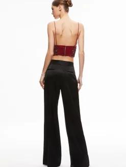 Alice and Olivia TOPS*CARLI CRYSTAL EMBELLISHED BRA TOP