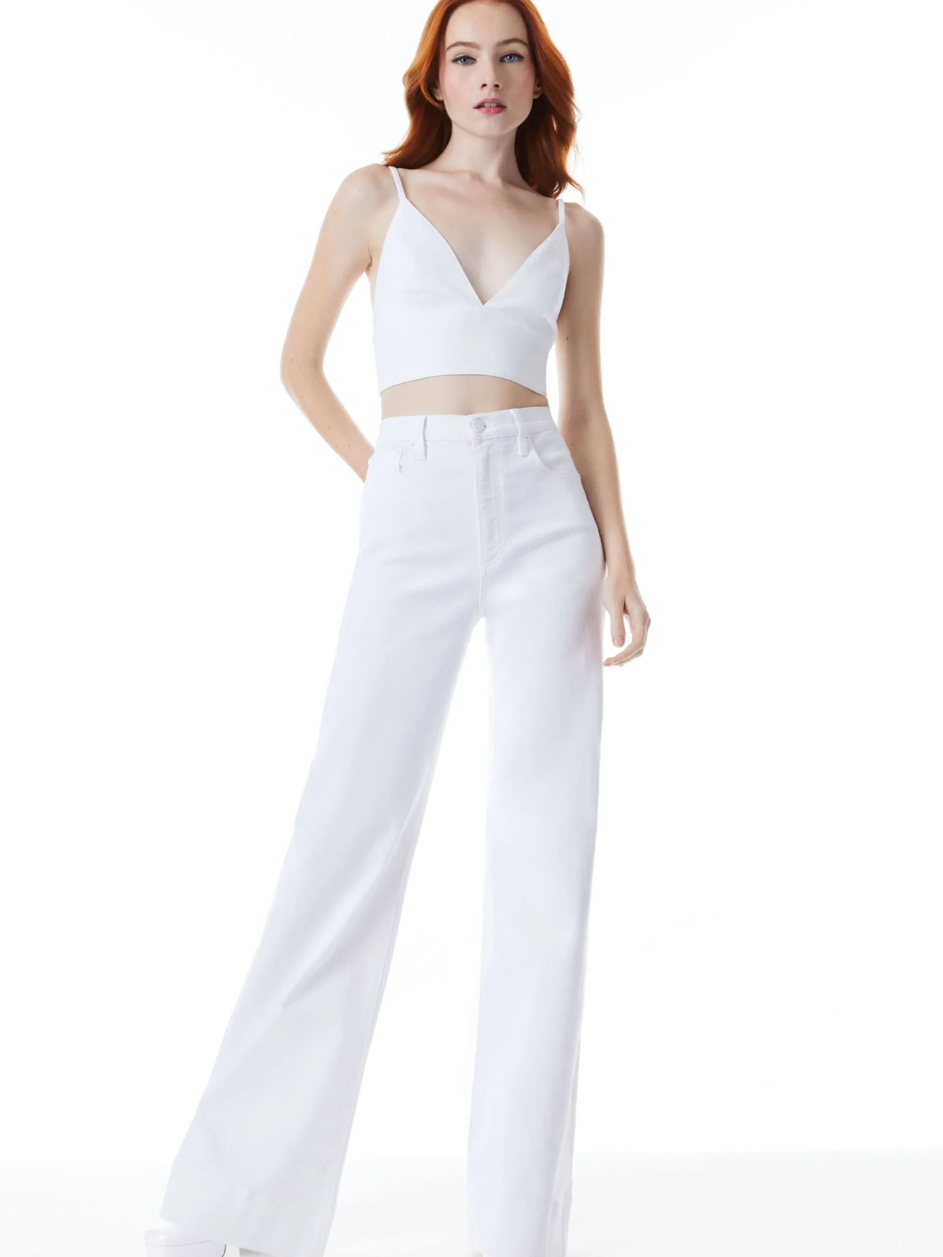 Alice and Olivia JEAN SHOP|TOPS*CARLI DENIM BRA TOP