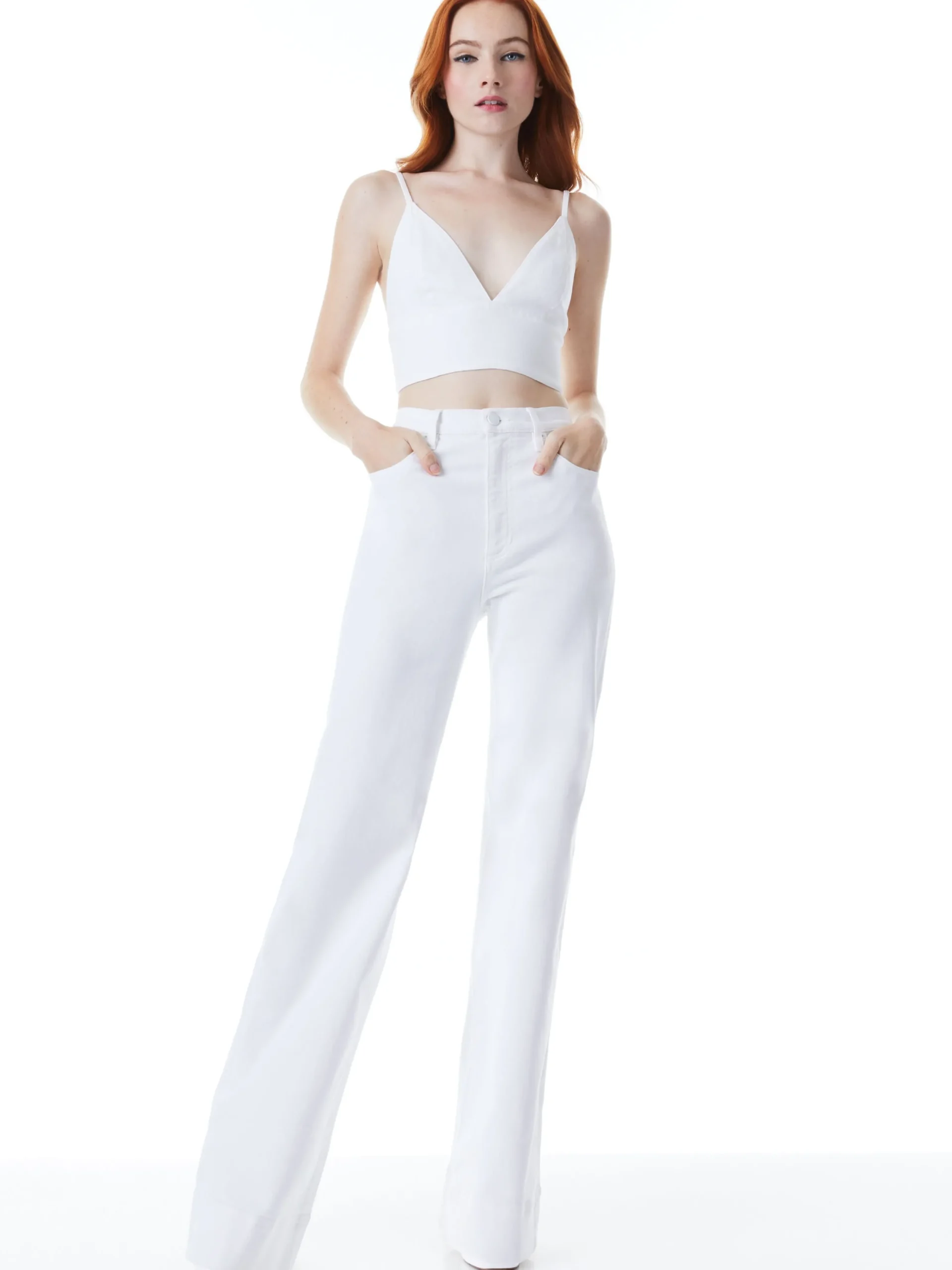 Alice and Olivia JEAN SHOP|TOPS*CARLI DENIM BRA TOP