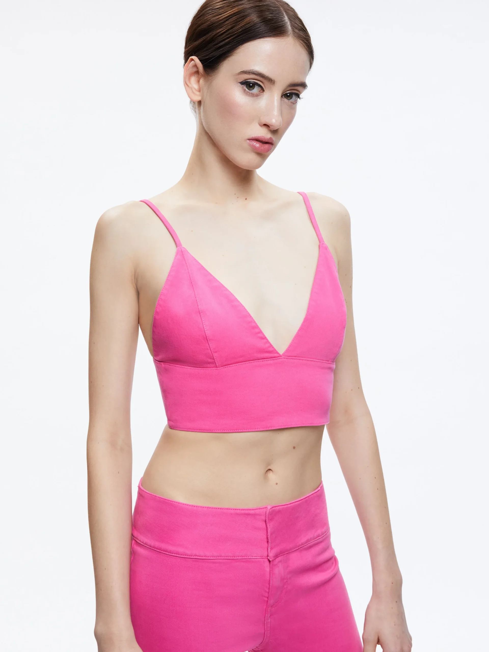 Alice and Olivia JEAN SHOP|TOPS*CARLI DENIM BRA TOP