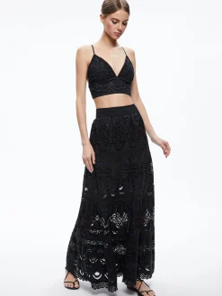 Alice and Olivia TOPS*CARLI EMBROIDERED BRA TOP