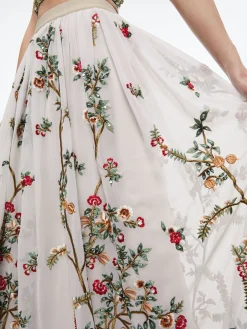 Alice and Olivia SKIRTS*CATRINA EMBELLISHED GOWN MAXI SKIRT