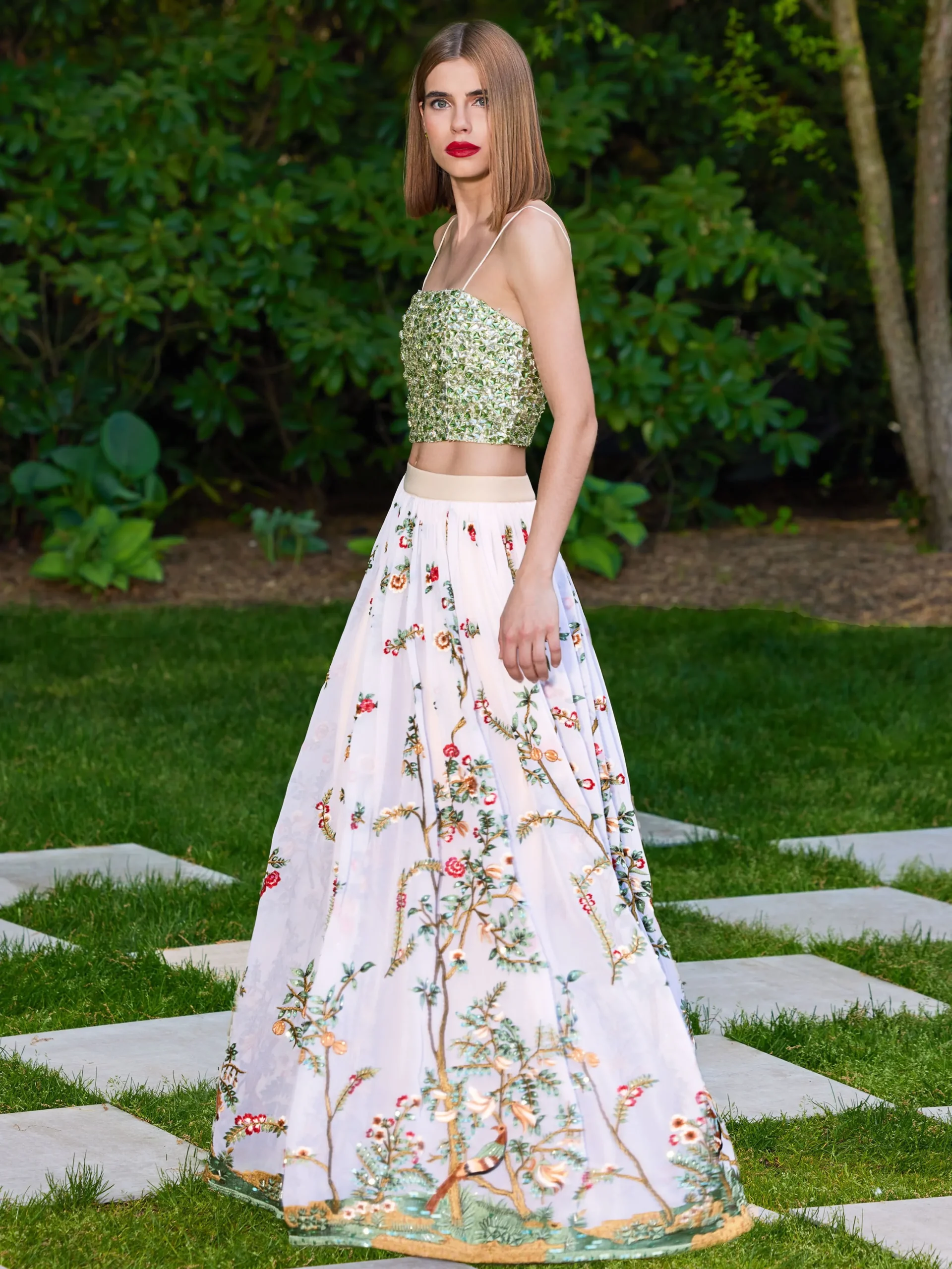 Alice and Olivia SKIRTS*CATRINA EMBELLISHED GOWN MAXI SKIRT