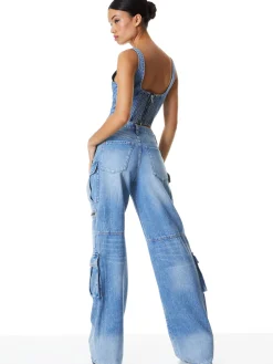 Alice and Olivia JEAN SHOP|JEANS*CAY BAGGY CARGO JEANS