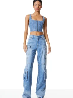 Alice and Olivia JEAN SHOP|JEANS*CAY BAGGY CARGO JEANS