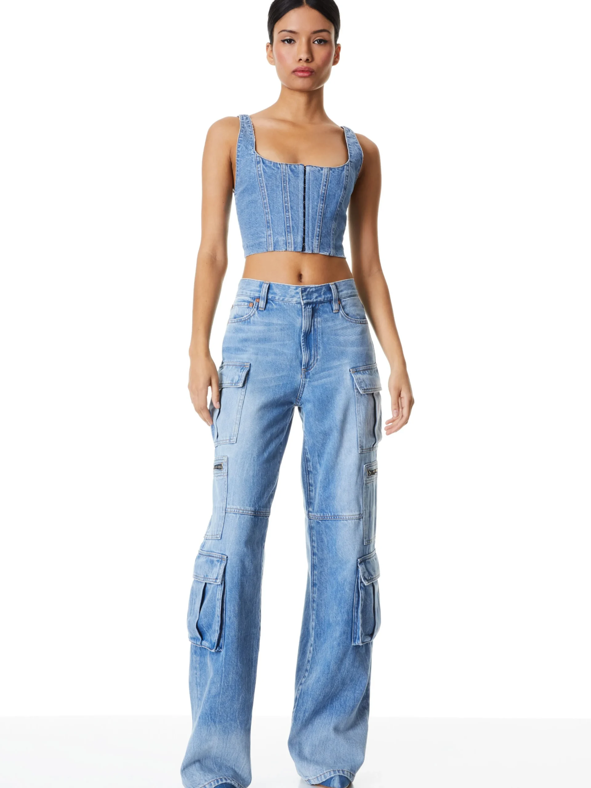 Alice and Olivia JEAN SHOP|JEANS*CAY BAGGY CARGO JEANS