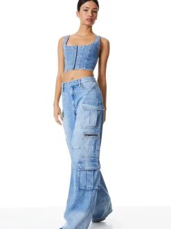 Alice and Olivia JEAN SHOP|JEANS*CAY BAGGY CARGO JEANS