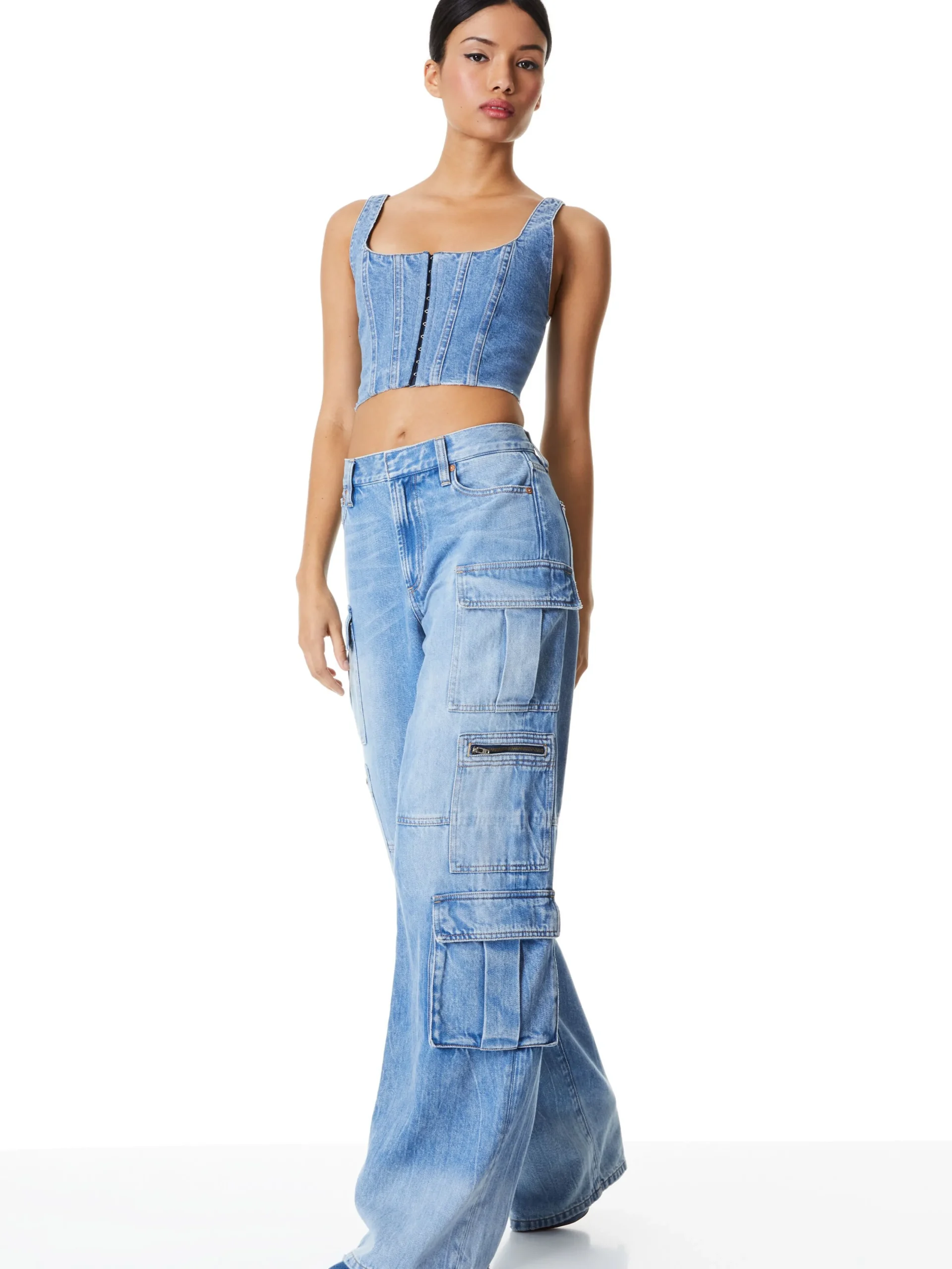 Alice and Olivia JEAN SHOP|JEANS*CAY BAGGY CARGO JEANS