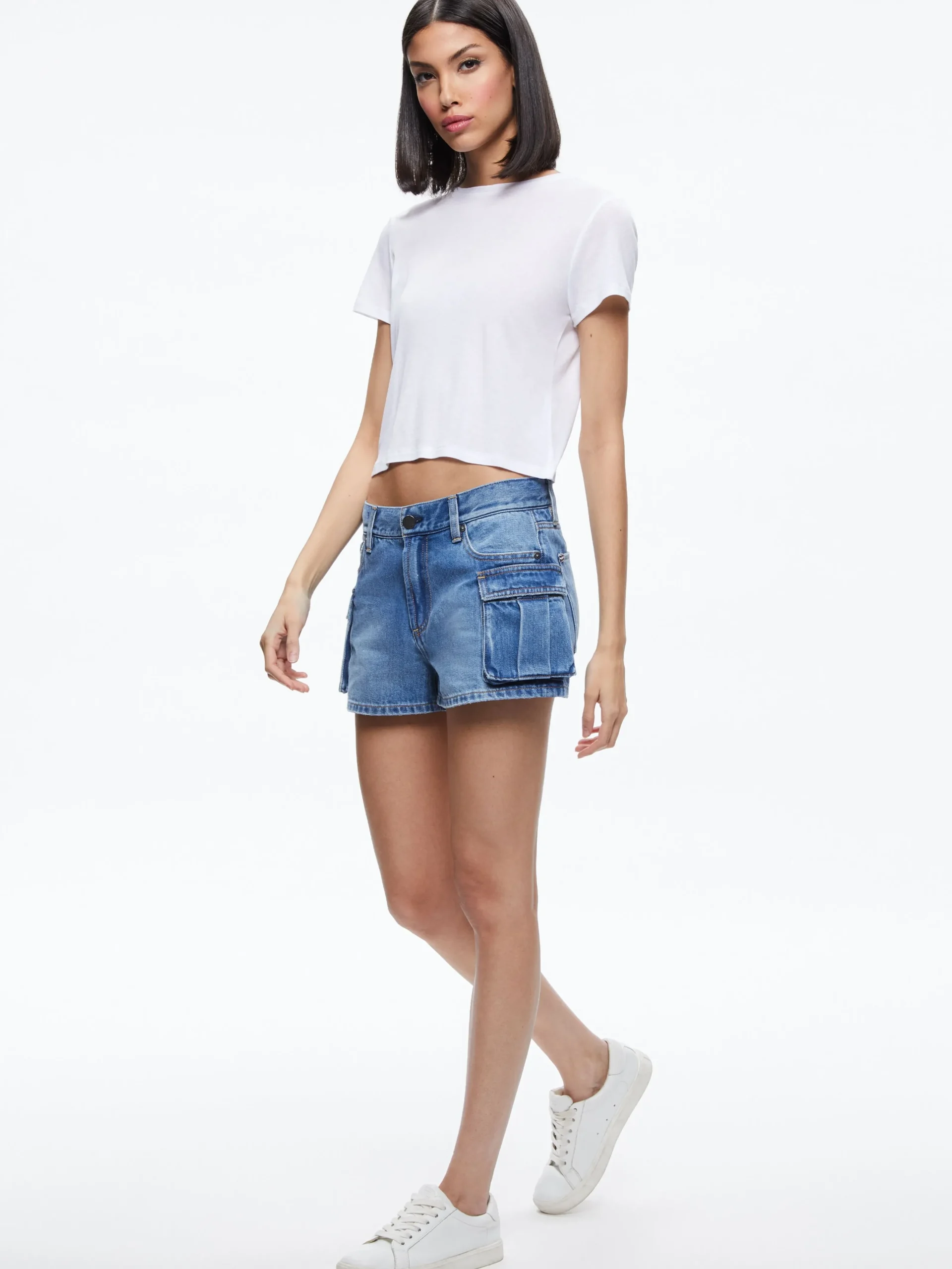 Alice and Olivia JEAN SHOP|SHORTS*CAY LOW RISE CARGO SHORT