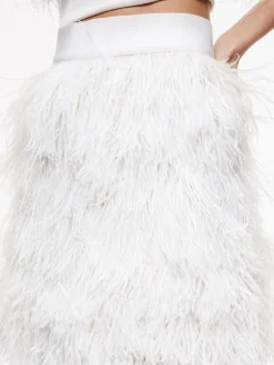 Alice and Olivia MATCHING SETS*CERESI FEATHER TOP + CINA FEATHER MINI SKIRT