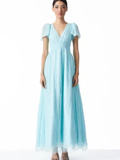 Alice and Olivia MAXI|DRESSES*CHARLSIE SMOCKED WAIST DRESS