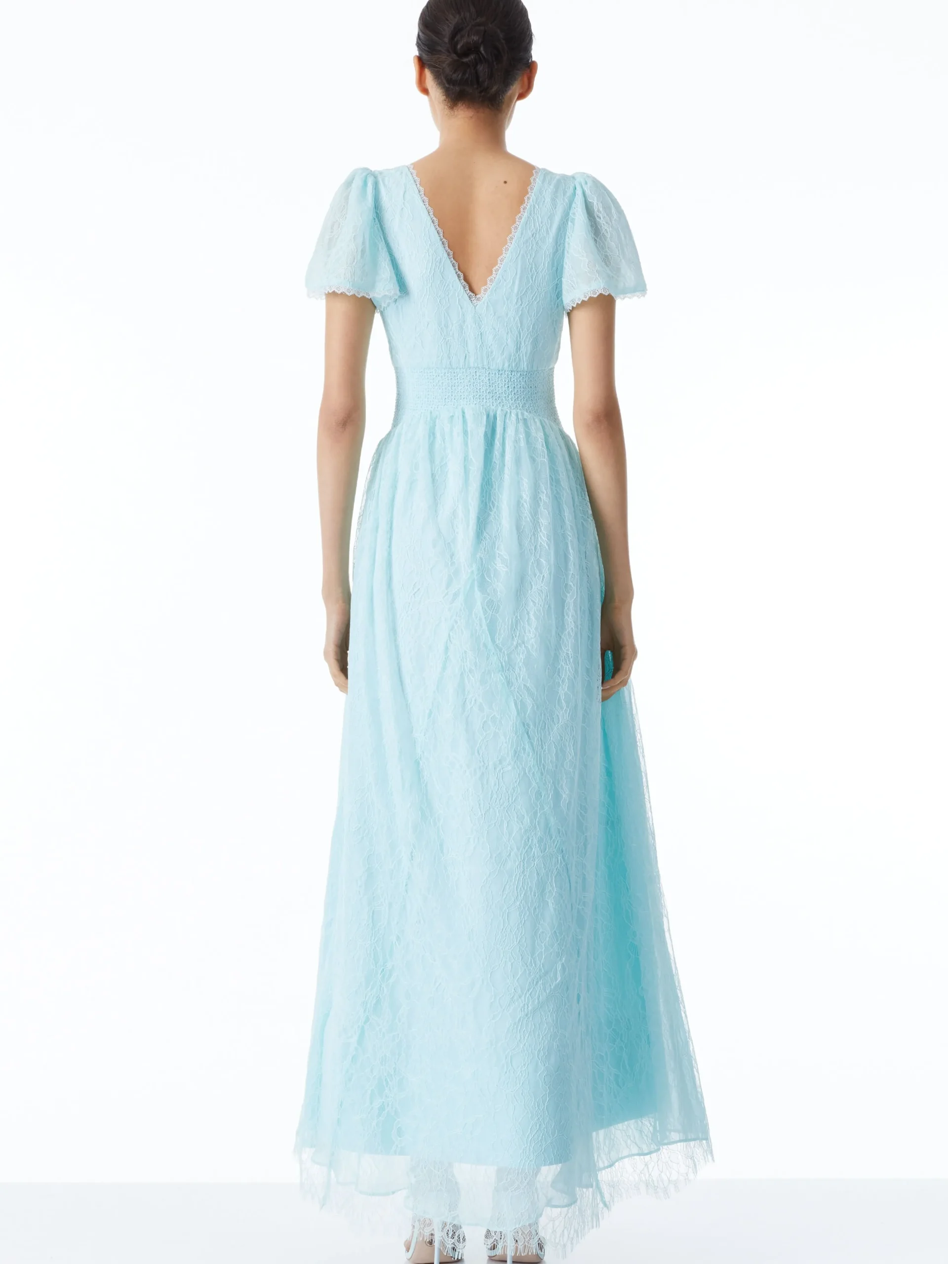 Alice and Olivia MAXI|DRESSES*CHARLSIE SMOCKED WAIST DRESS