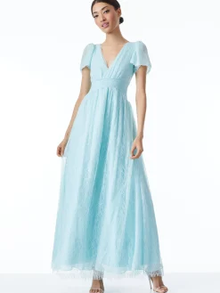 Alice and Olivia MAXI|DRESSES*CHARLSIE SMOCKED WAIST DRESS