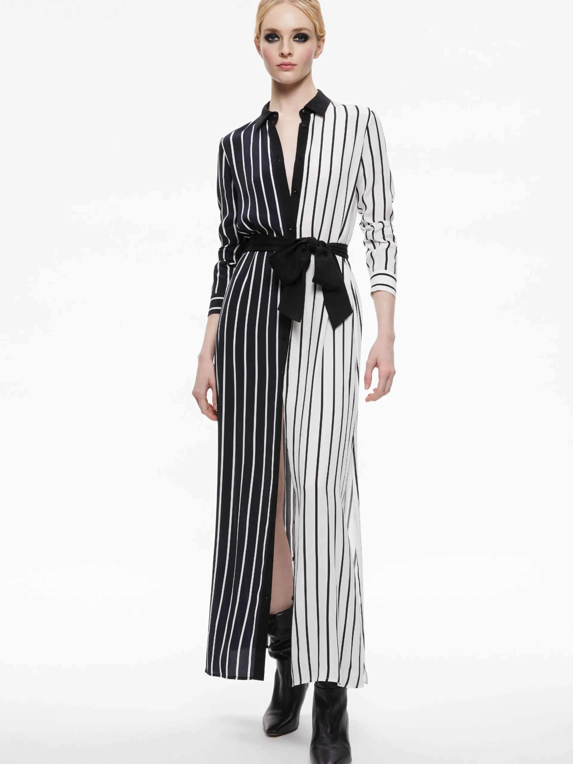Alice and Olivia ESSENTIALS|MAXI*CHASSIDY MAXI SHIRT DRESS