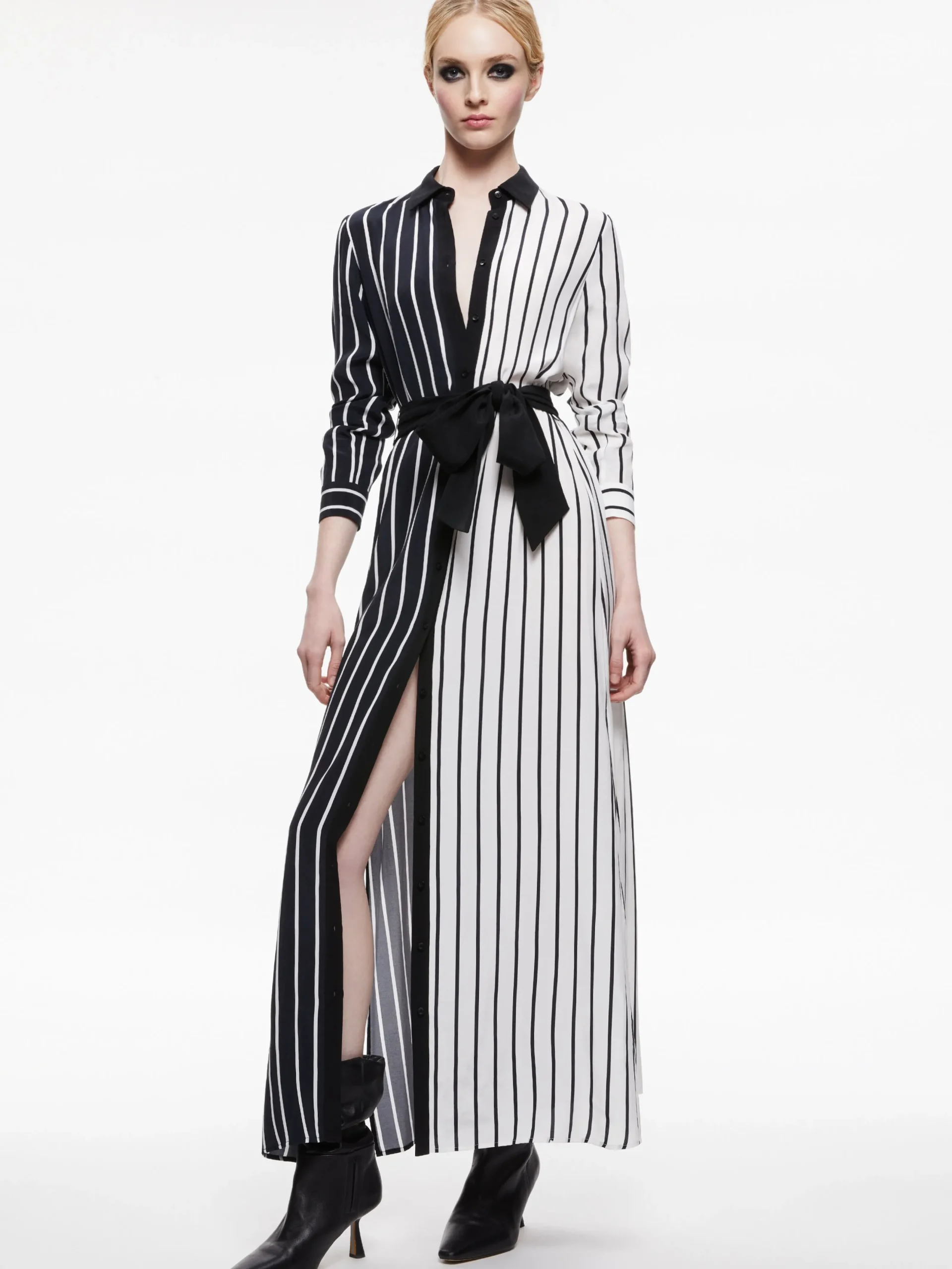 Alice and Olivia ESSENTIALS|MAXI*CHASSIDY MAXI SHIRT DRESS