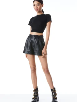 Alice and Olivia ESSENTIALS|TOPS*CINDY CLASSIC CROPPED TEE