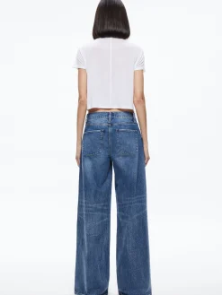Alice and Olivia ESSENTIALS|TOPS*CINDY CLASSIC CROPPED TEE