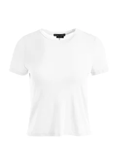 Alice and Olivia ESSENTIALS|TOPS*CINDY CLASSIC CROPPED TEE