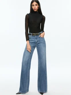 Alice and Olivia ESSENTIALS|TOPS*CLARINDA TURTLENECK BODYSUIT