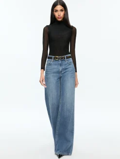 Alice and Olivia ESSENTIALS|TOPS*CLARINDA TURTLENECK BODYSUIT
