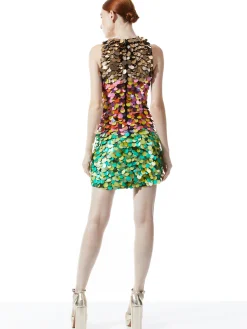 Alice and Olivia GUEST OF|MINI*CLYDE EMBELLISHED SHIFT DRESS