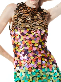 Alice and Olivia GUEST OF|MINI*CLYDE EMBELLISHED SHIFT DRESS