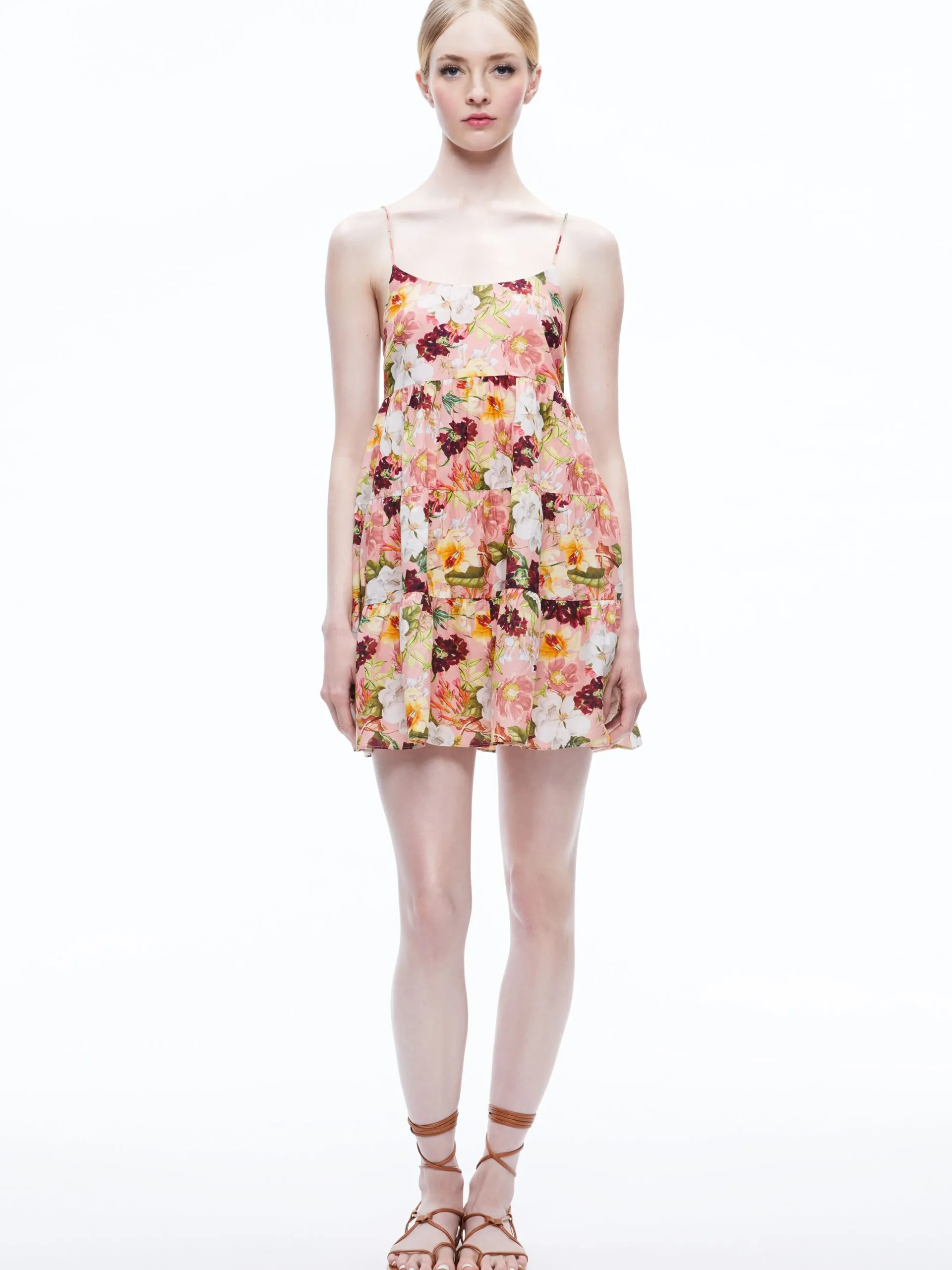 Alice and Olivia MINI|DRESSES*COLLEEN BABYDOLL MINI DRESS