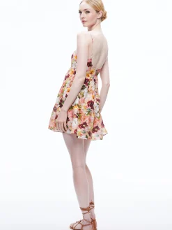 Alice and Olivia MINI|DRESSES*COLLEEN BABYDOLL MINI DRESS