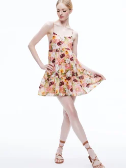 Alice and Olivia MINI|DRESSES*COLLEEN BABYDOLL MINI DRESS