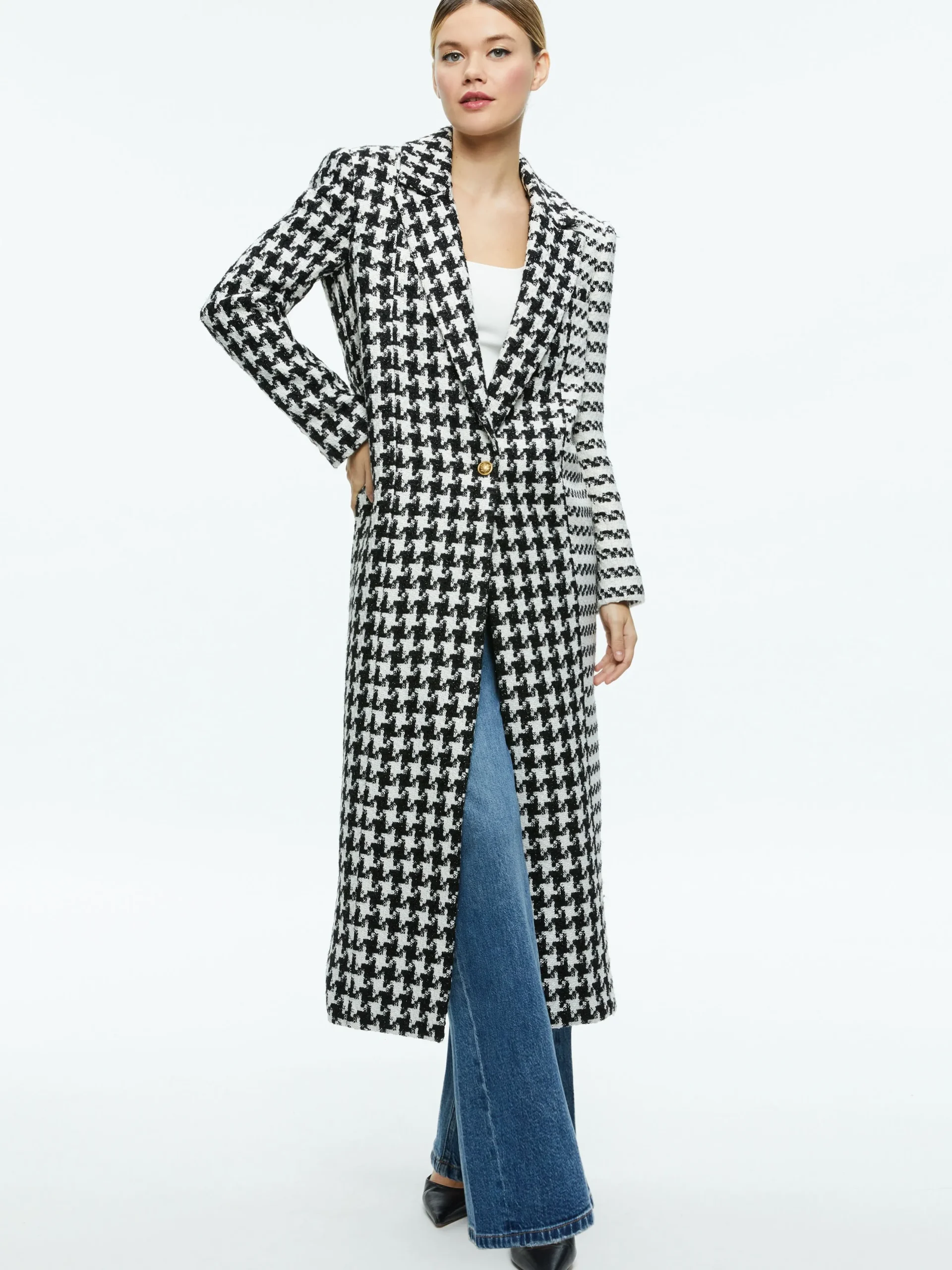 Alice and Olivia ESSENTIALS|JACKETS + COATS*COLLEY LONG TWEED COAT