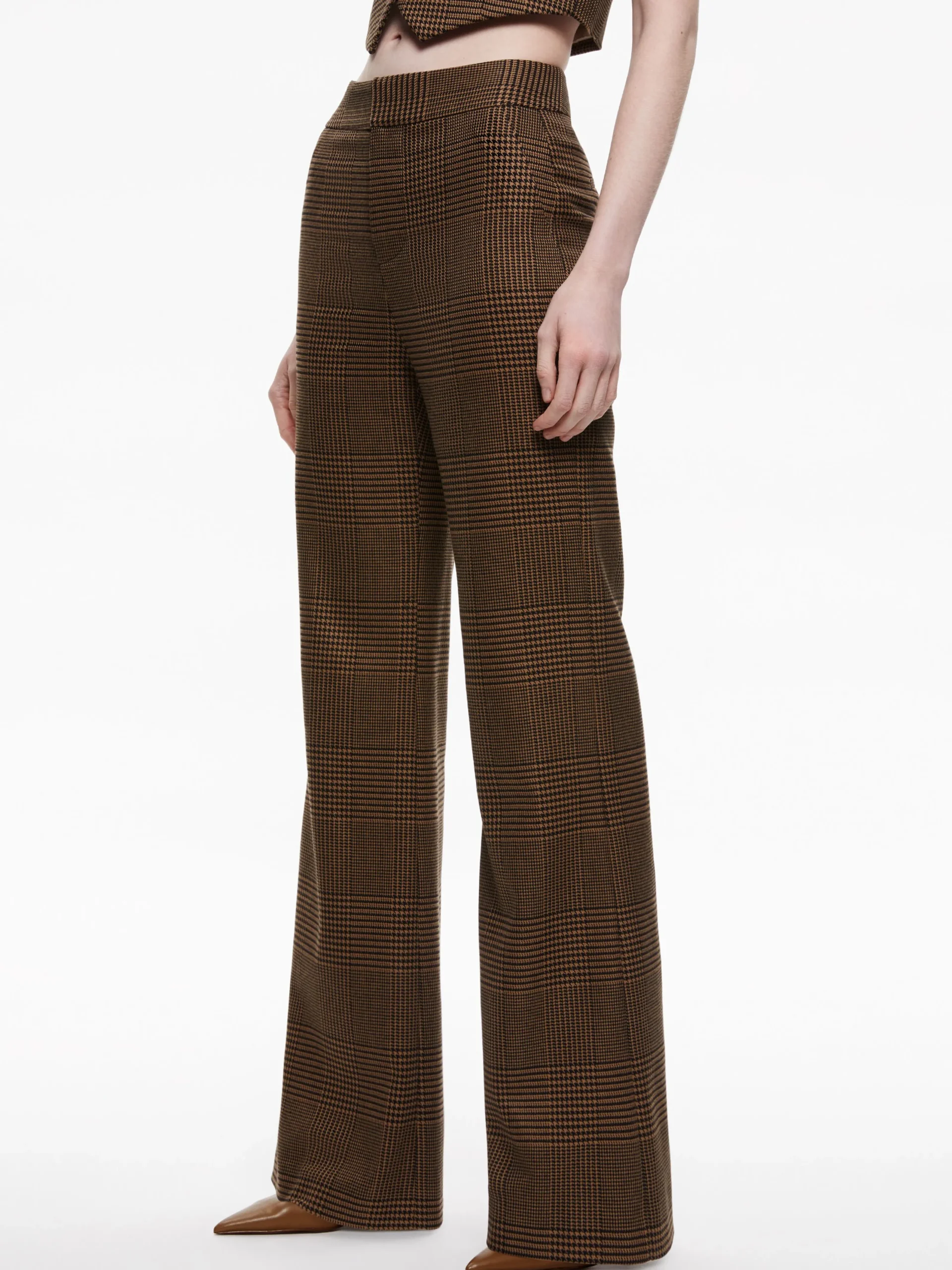 Alice and Olivia MATCHING SETS*COLLEY NOTCH COLLAR BLAZER + DEANNA HIGH WAISTED BOOTCUT PANT