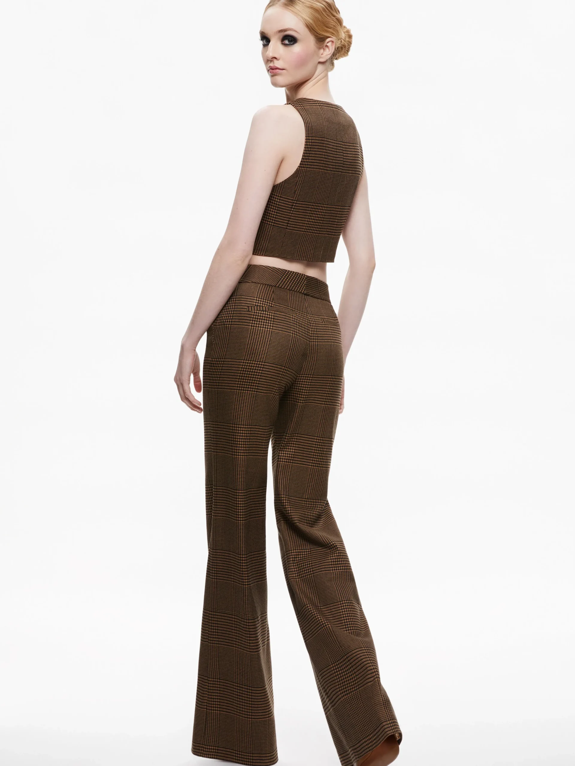 Alice and Olivia MATCHING SETS*COLLEY NOTCH COLLAR BLAZER + DEANNA HIGH WAISTED BOOTCUT PANT