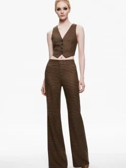 Alice and Olivia MATCHING SETS*COLLEY NOTCH COLLAR BLAZER + DEANNA HIGH WAISTED BOOTCUT PANT