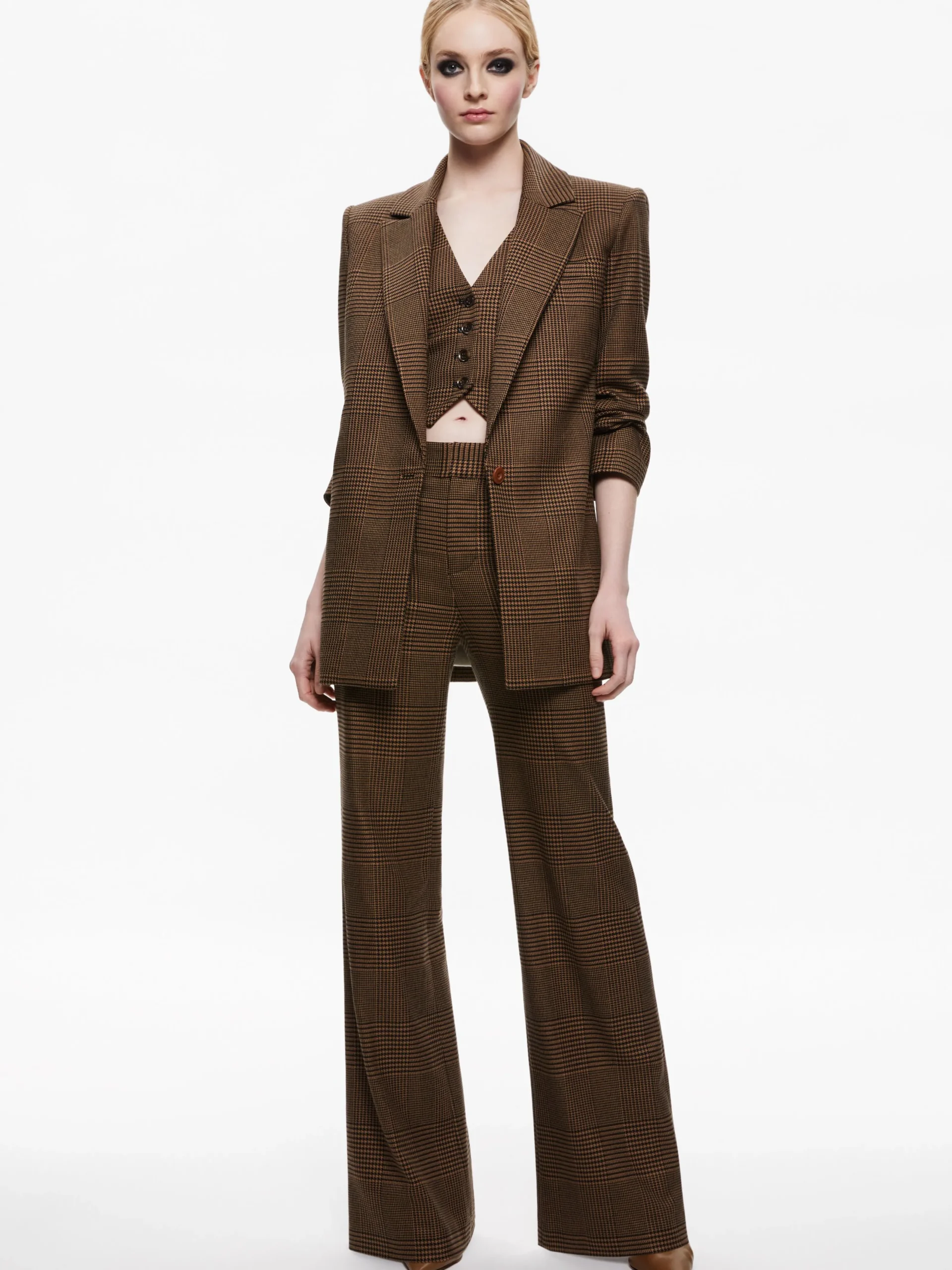 Alice and Olivia MATCHING SETS*COLLEY NOTCH COLLAR BLAZER + ZONA HIGH WAISTED MINI SKIRT
