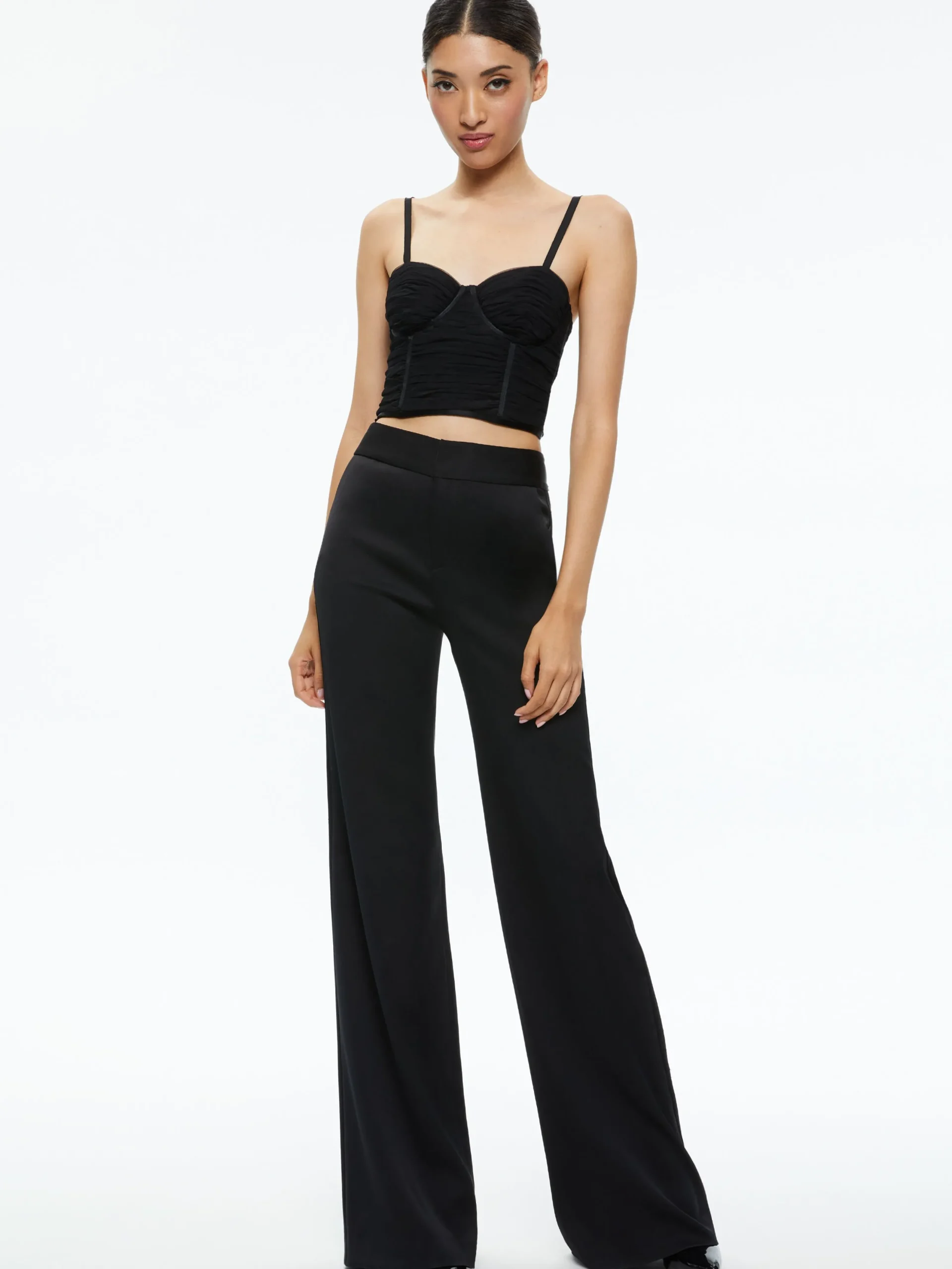 Alice and Olivia TOPS*DAMIA RUCHED BUSTIER TOP
