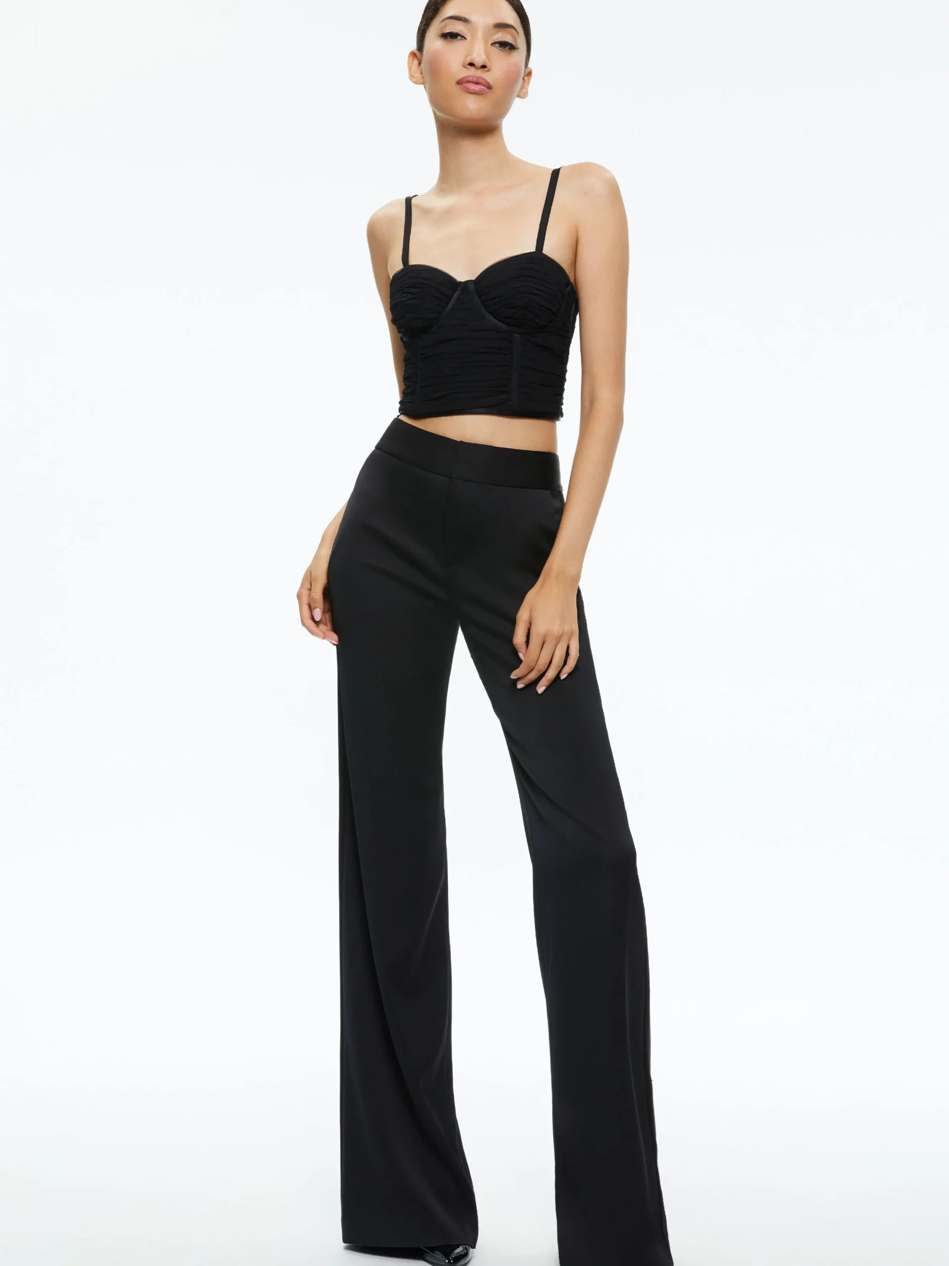 Alice and Olivia TOPS*DAMIA RUCHED BUSTIER TOP