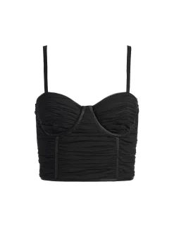 Alice and Olivia TOPS*DAMIA RUCHED BUSTIER TOP