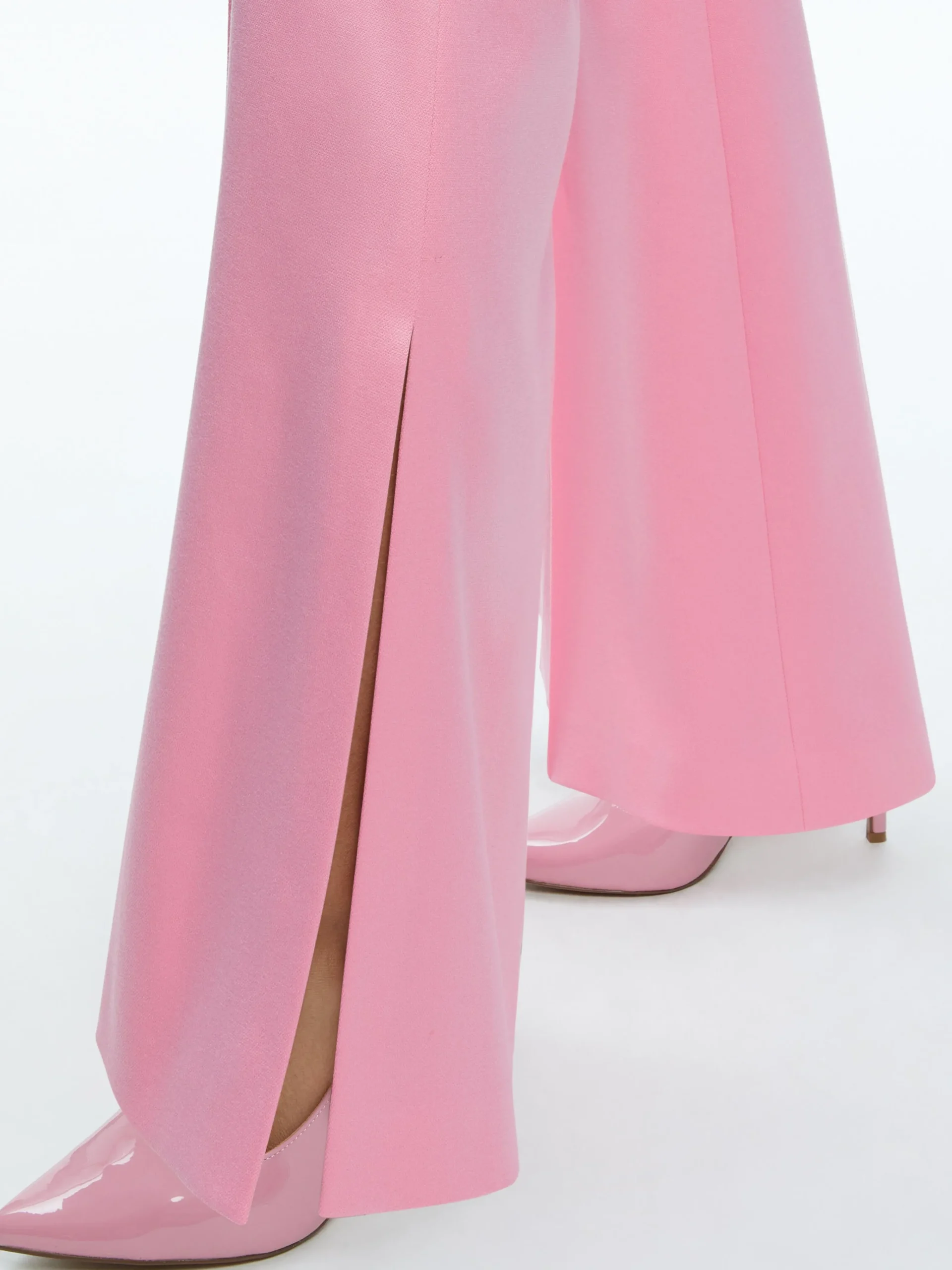 Alice and Olivia VALENTINE'S DAY EDIT|PANTS*DANETTE HIGH RISE FLARE SLIT TROUSER