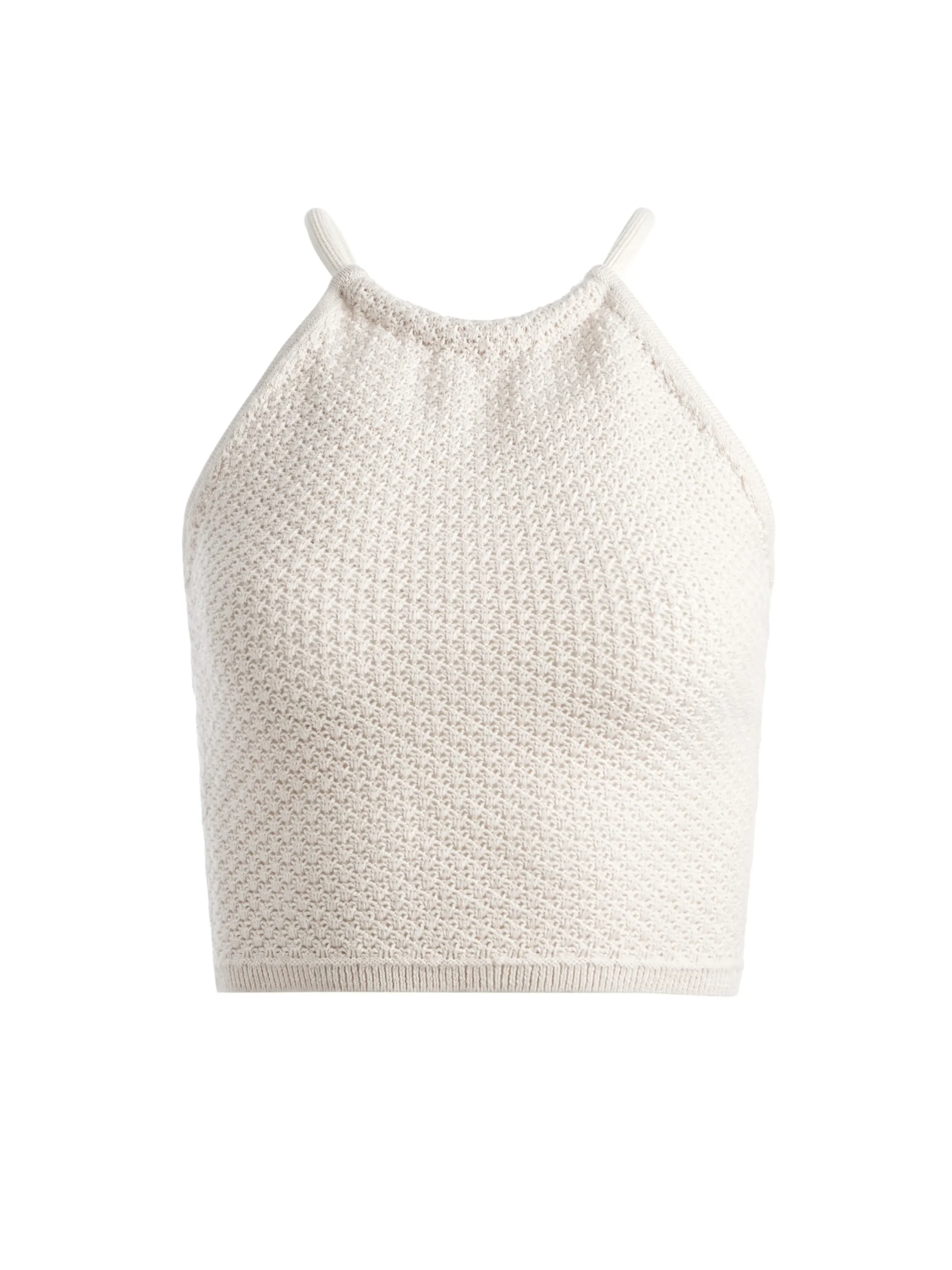 Alice and Olivia TOPS*DARIA POINETELLE CORD BACK HALTER TOP