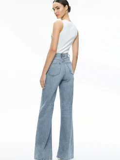 Alice and Olivia TOPS*DARINA EMBELLISHED CROPPED TANK