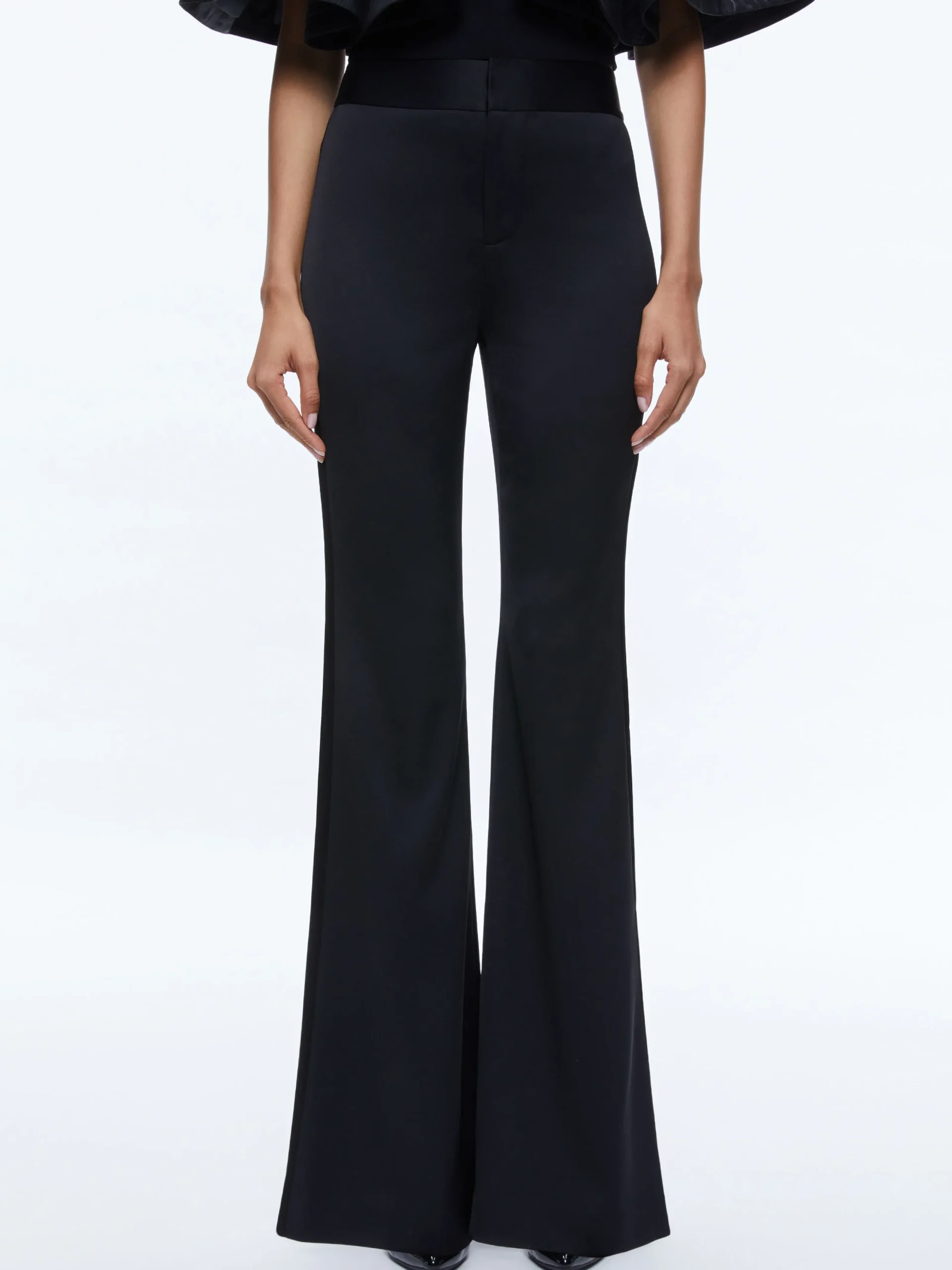 Alice and Olivia PANTS*DEANNA HIGH RISE SIDE STRIPE PANT