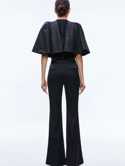 Alice and Olivia PANTS*DEANNA HIGH RISE SIDE STRIPE PANT