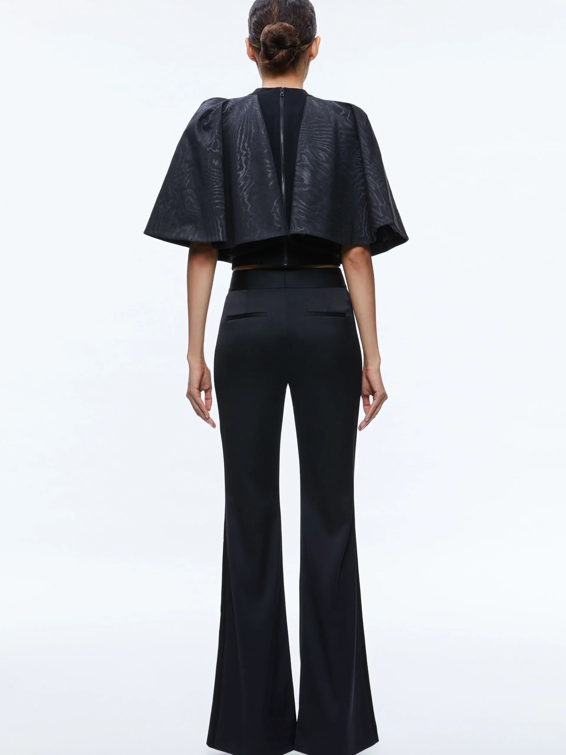 Alice and Olivia PANTS*DEANNA HIGH RISE SIDE STRIPE PANT