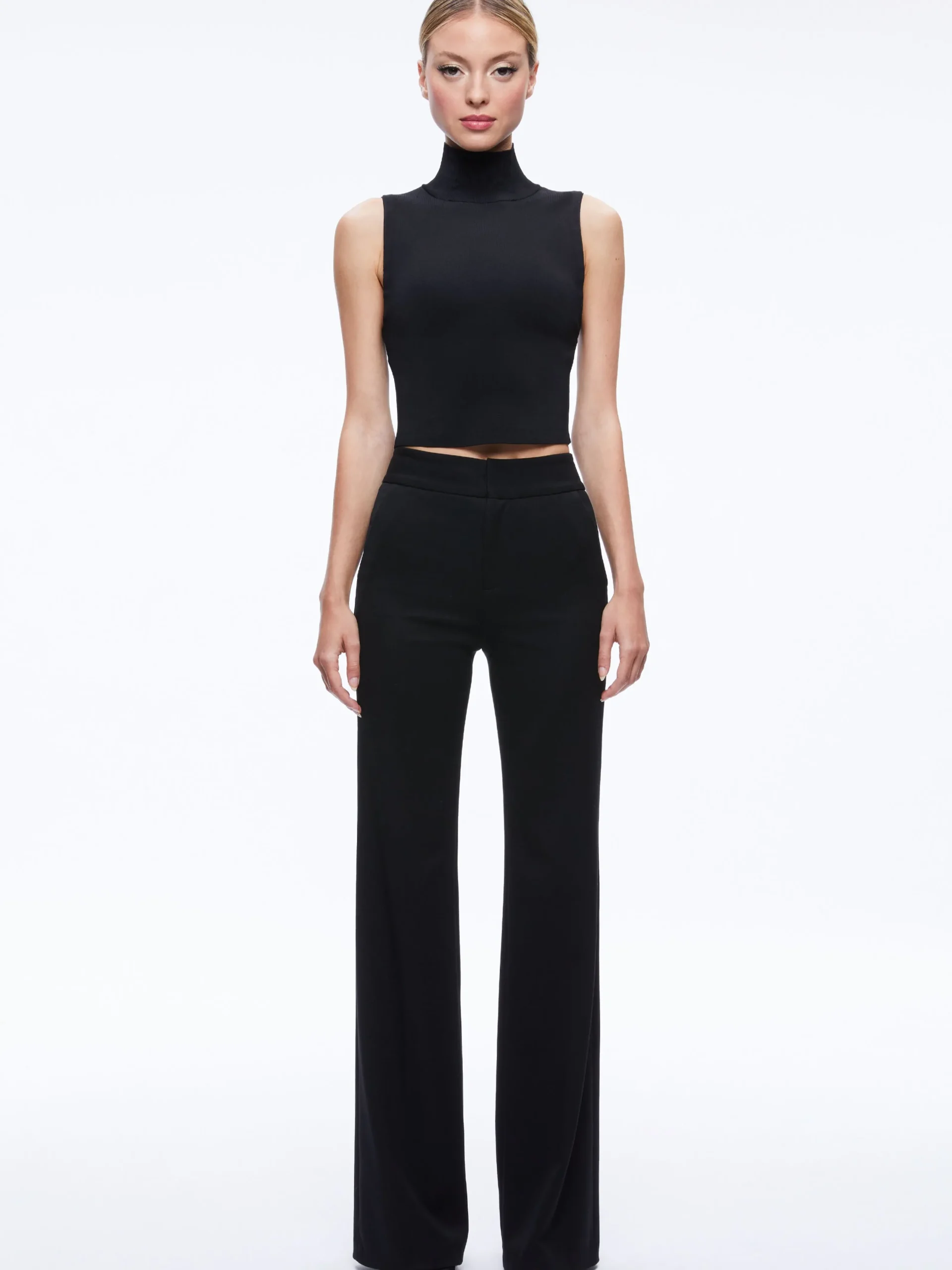 Alice and Olivia ESSENTIALS|THE WORKWEAR EDIT*DEANNA HIGH WAISTED BOOTCUT PANT