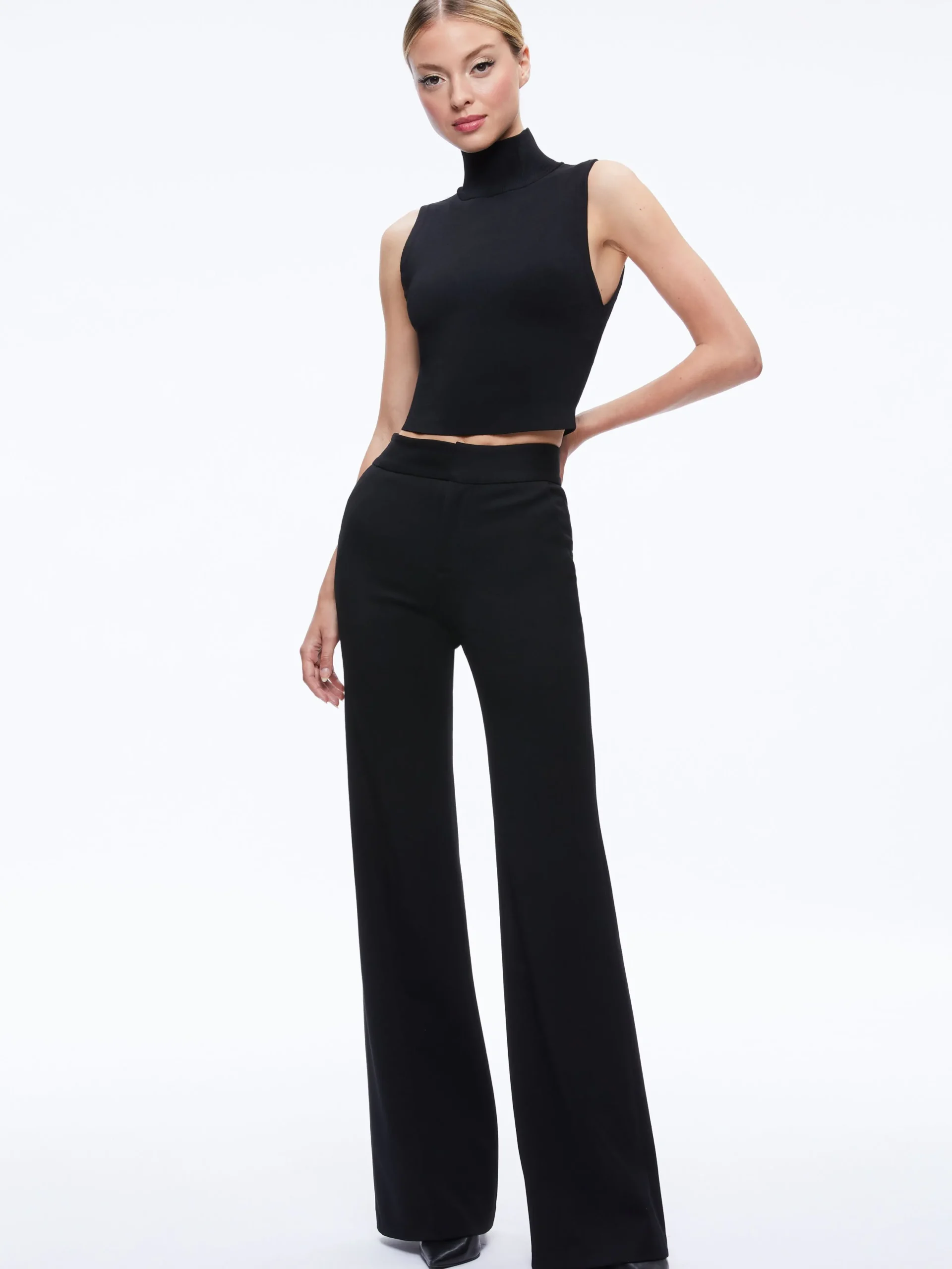 Alice and Olivia ESSENTIALS|THE WORKWEAR EDIT*DEANNA HIGH WAISTED BOOTCUT PANT